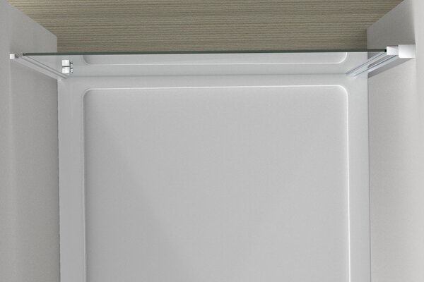 Душевая дверь Vincea Альфа (Alpha) VDP-3AL850CLB 85x195 см, профиль черный матовый. Размер регулировки 830-850 мм