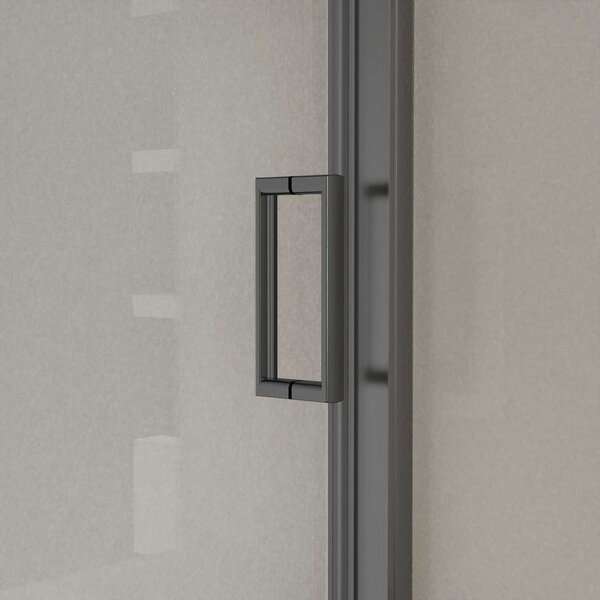 Душевая дверь Vincea Сити (City) VDS-5CT130CLGM 130x195 см, профиль вороненая сталь. Размер регулировки 1270-1310 мм