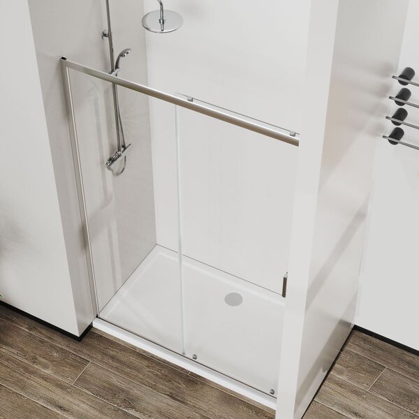 Душевая дверь Vincea Сити (City) VDS-5CT150CL 150x195 см, профиль хром. Размер регулировки 1470-1510 мм