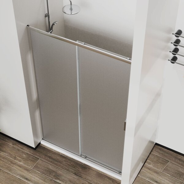 Душевая дверь Vincea Сити (City) VDS-5CT150MT 150x195 см, профиль хром. Размер регулировки 1470-1510 мм