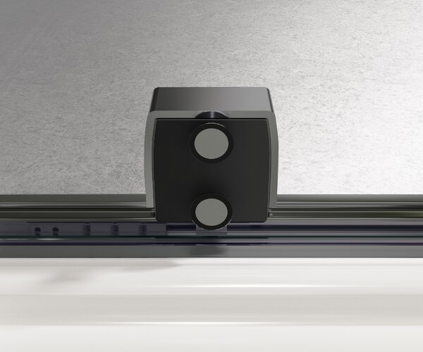 Душевая дверь Vincea Волк-Ин (Walk-In) VDS-4WSL120CLGM-L 120x200 см, профиль вороненая сталь. Размер регулировки 1195-1210 мм