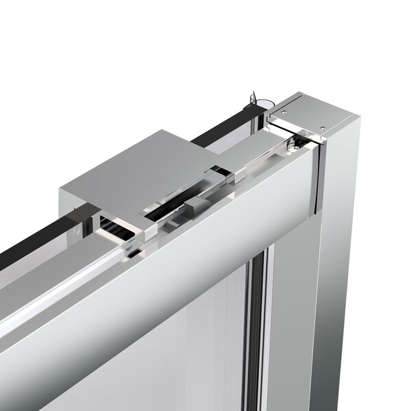 Душевая дверь Vincea Стелла (Stella) VDS-1ST120GSB 120x200 см, профиль черный матовый. Размер регулировки 1180-1200 мм