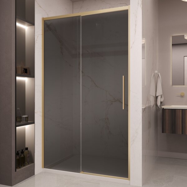 Душевая дверь Vincea Стелла (Stella) VDS-1ST120CGG 120x200 см, профиль золото матовое. Размер регулировки 1180-1200 мм