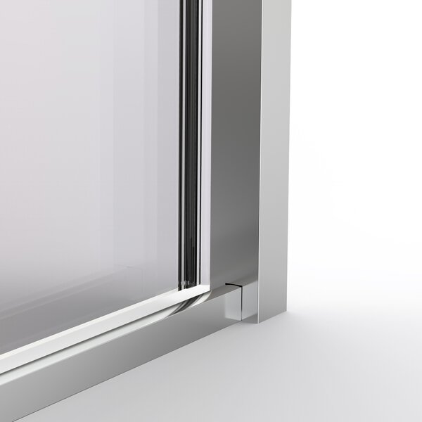 Душевая дверь Vincea Стелла (Stella) VDS-1ST160CLB 160x200 см, профиль черный матовый. Размер регулировки 1580-1600 мм