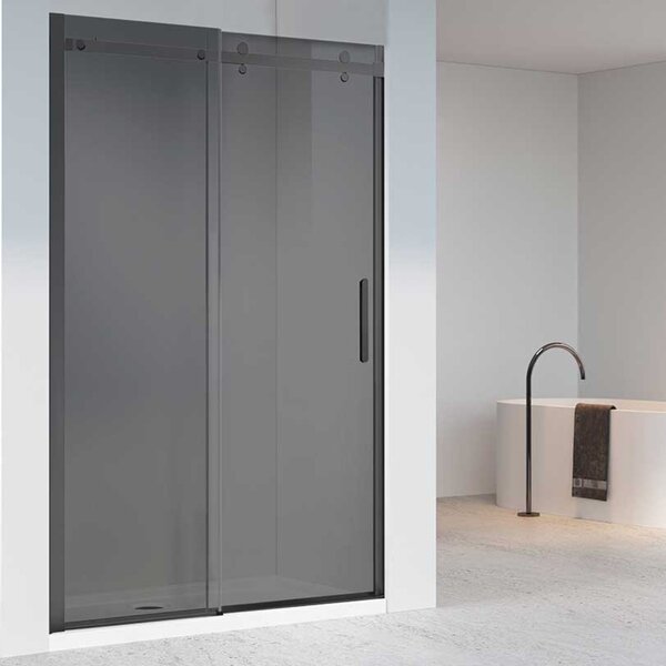 Душевая дверь Vincea Комо-Н (Como-N) VDS-4CN160CGB 160x195 см, профиль черный матовый. Размер регулировки 1590-1610 мм