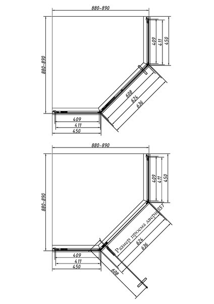 Душевой уголок Vincea Слим-Н (Slim-N) VSP-4SN900CLBN, 900*900, брашированный никель, стекло прозрачное