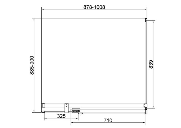 Душевой уголок Vincea Экстенза (Extenza) VSR-4EX901090CLGM, 900/1000*900, вороненая сталь, стекло прозрачное