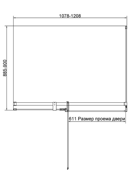 Душевой уголок Vincea Экстенза (Extenza) VSR-4EX111290CLBN, 1100/1200*900, брашированный никель, стекло прозрачное