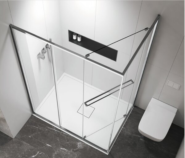 Душевой уголок Vincea Теси (Tesi) VSRW-7TS9012CL, 1200*900, хром, стекло прозрачное