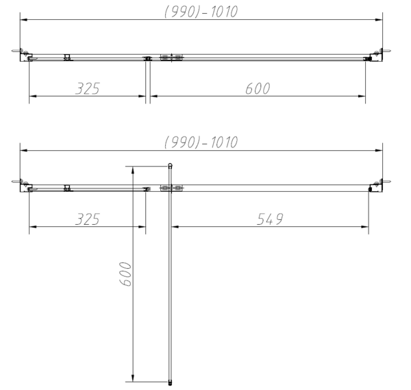 Душевой уголок Vincea Слим-Н (Slim-N) VSR-4SNP9010CL, 1000*900, хром, стекло прозрачное