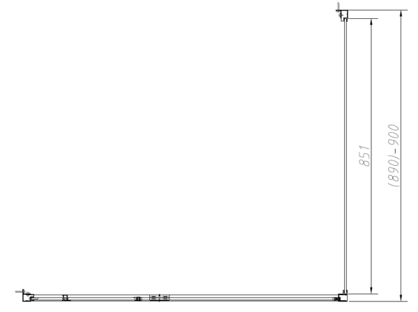 Душевой уголок Vincea Слим-Н (Slim-N) VSR-4SNP9011CL, 1100*900, хром, стекло прозрачное