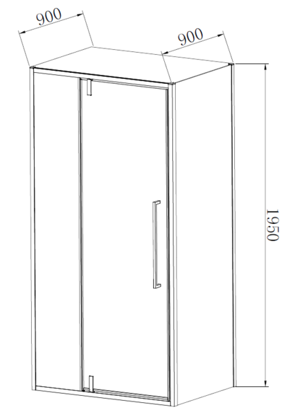 Душевой уголок Vincea Слим-Н (Slim-N) VSR-4SNP9011CL, 1100*900, хром, стекло прозрачное