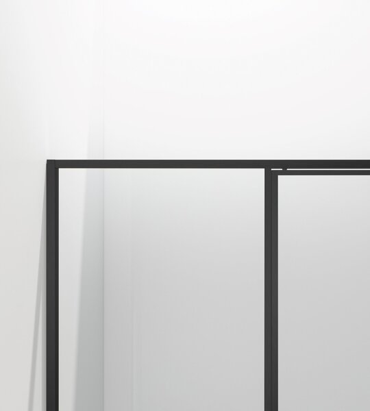 Душевой уголок Vincea Слим 8 (Slim 8mm) VSR-4SLP9012CLB, 1200*900, черный, стекло прозрачное