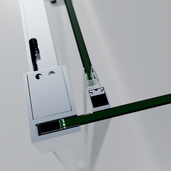 Душевой уголок Vincea Софт 2 (Soft 2) VSR-3SO28010CL, 1000*800, хром, стекло прозрачное