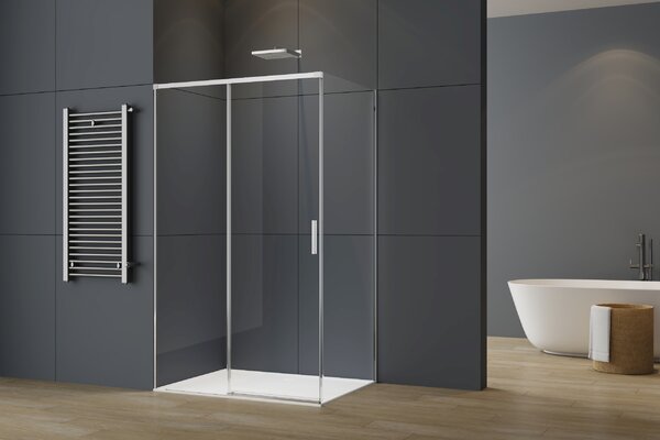 Душевой уголок Vincea Софт 2 (Soft 2) VSR-3SO28011CL, 1100*800, хром, стекло прозрачное