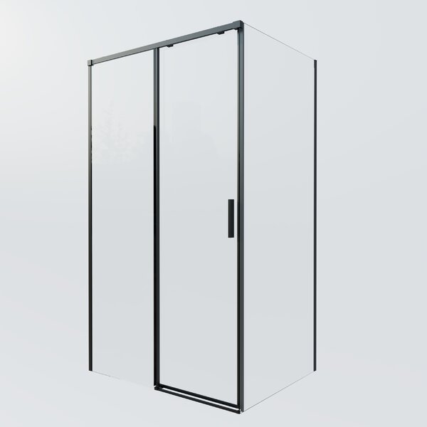 Душевой уголок Vincea Софт 2 (Soft 2) VSR-3SO28013CLB, 1300*800, черный, стекло прозрачное