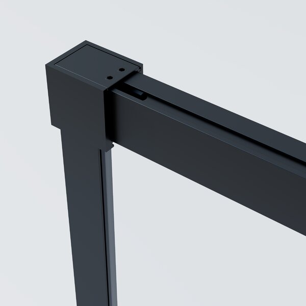 Душевой уголок Vincea Софт 2 (Soft 2) VSR-3SO29010CLB, 1000*900, черный, стекло прозрачное