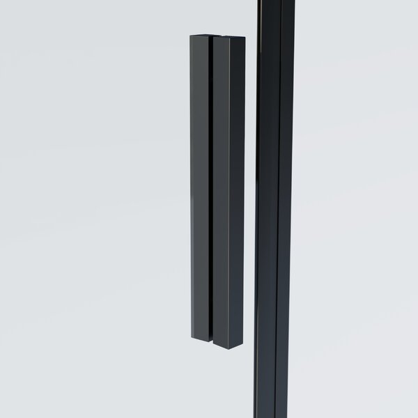 Душевой уголок Vincea Софт 2 (Soft 2) VSR-3SO29011CLB, 1100*900, черный, стекло прозрачное