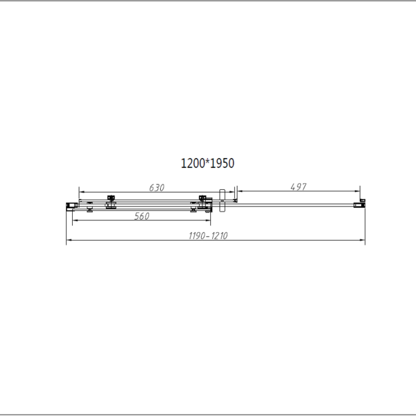 Душевой уголок Vincea Комо-Н (Como-N) VSR-4CN8012CGB, 1200*800, черный, стекло тонированное