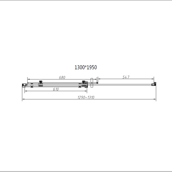 Душевой уголок Vincea Комо-Н (Como-N) VSR-4CN8013CGB, 1300*800, черный, стекло тонированное