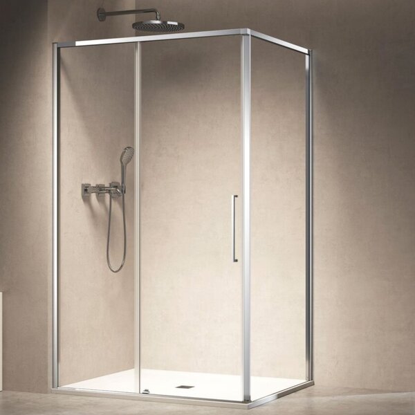 Душевой уголок Vincea Слим 8 (Slim 8mm) VSR-6SL9011CL, 1100*900, хром, стекло прозрачное
