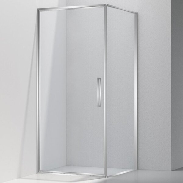 Душевой уголок Vincea Слим 8 (Slim 8mm) VSR-4SLP9090CL, 900*900, хром, стекло прозрачное