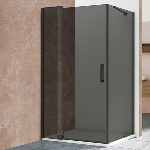 Душевой уголок Vincea Extra VSR-1E101190CGB, 1000/1100*900, черный, стекло тонированное