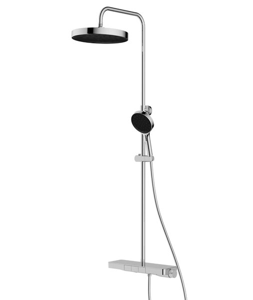 Душевая стойка Vincea Inspire VSFS-3I12TCH термостатическая с изливом, 30см верх.душ, хром