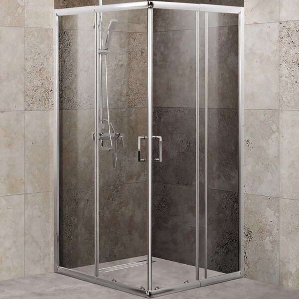 Душевой уголок BelBagno UNIQUE-A-2-75/90-C-Cr, 85х85 стекло Прозрачное
