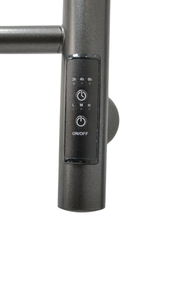 Полотенцесушитель электрический с/т Comfysan Люси (Luce) EC-10 100/50 с полкой, ТИТАНОВЫЙ ГРАФИТ