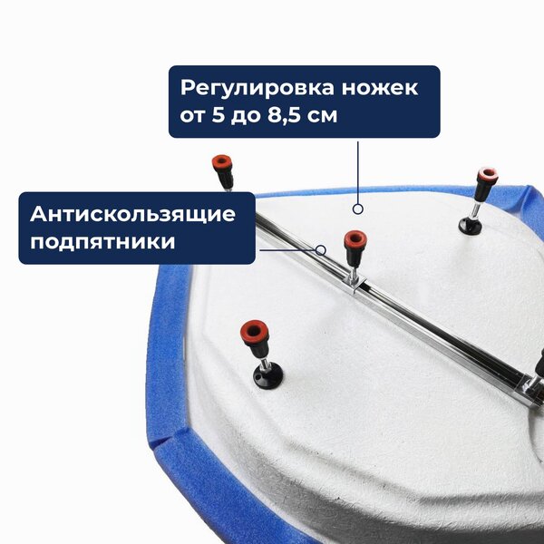 Акриловый поддон для душа с литым экраном RGW LUX/TN 90х90