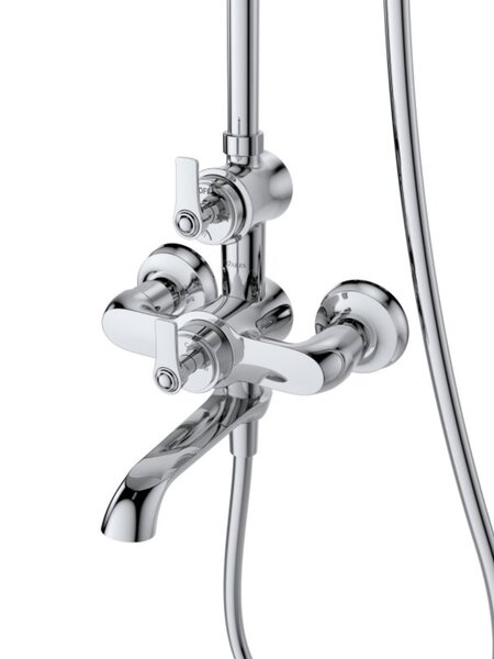 Душевая стойка со смесителем и изливом CEZARES LIBERTY-F-CVD-01