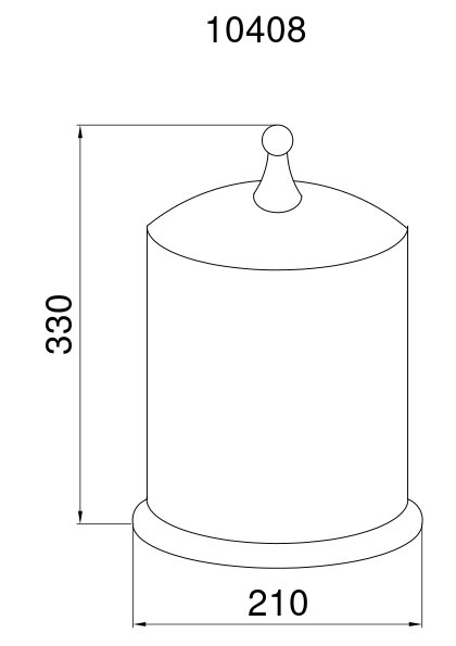 Ведро Boheme Imperiale 10408 золото
