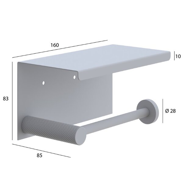 Держатель туалетной бумаги с крышкой UNO COPPER BRUSHED Boheme 10971-CB