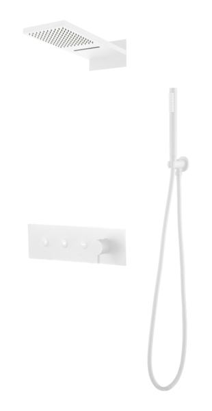 Душевая система Boheme Fusion 130-MW Matt White скрытого монтажа