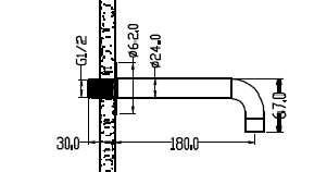 Излив FUSION Nickel Brush Boheme 625-NB