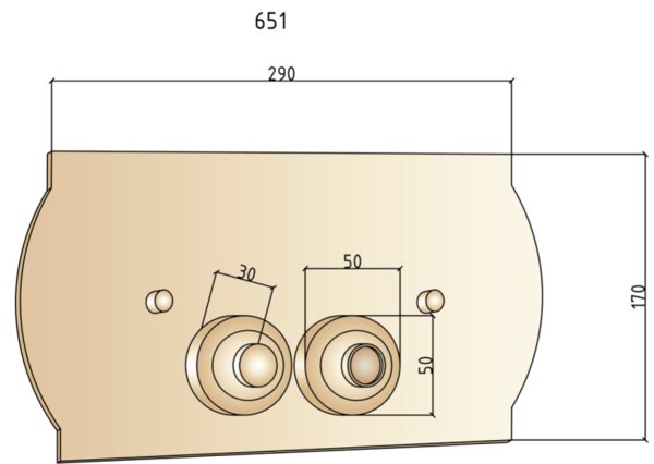 Клавиша смыва Boheme для инсталляции Geberit 300 Matt Gold 651-MG