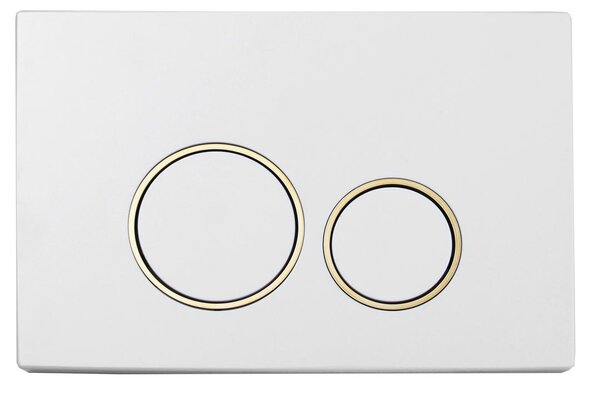 Клавиша смыва Boheme для инсталляции Geberit 300 WHITE GOLD, круглая 660