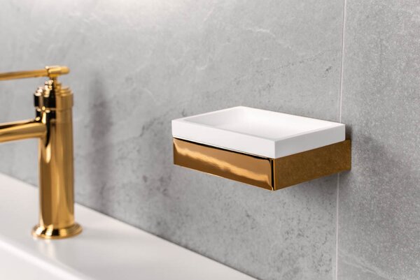 Мыльница настенная Qubic Gold Boheme 10723-G