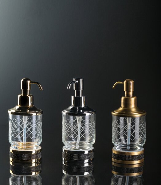Настольный диспенсер ROYALE CRISTAL BLACK BR Boheme 10929-ROYALE-BR-B