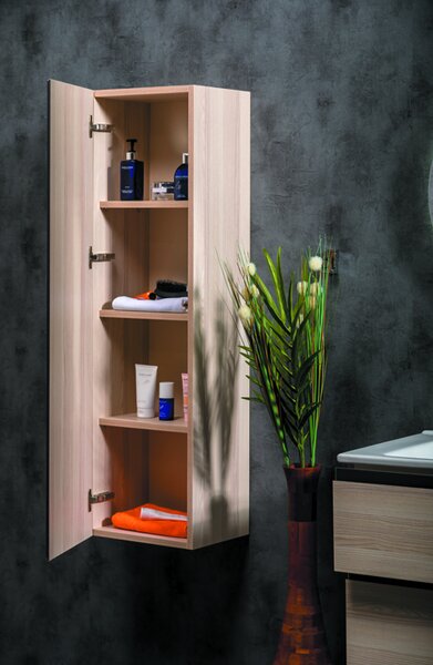 Шкаф пенал Boheme Armadi Art Capolda 35 849-120-LW подвесной Light wood