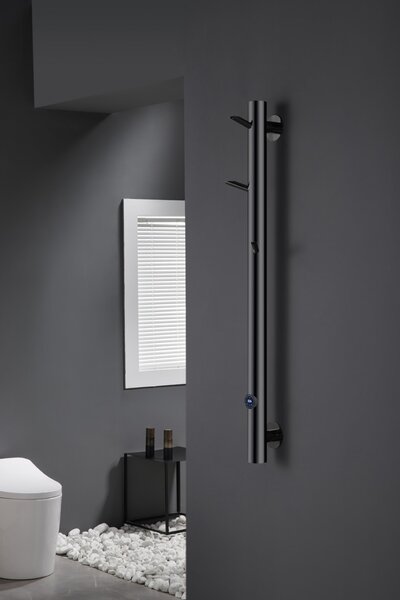 Полотенцесушитель электрический Boheme электрический OAK SHINE GUN METAL 724-SGM
