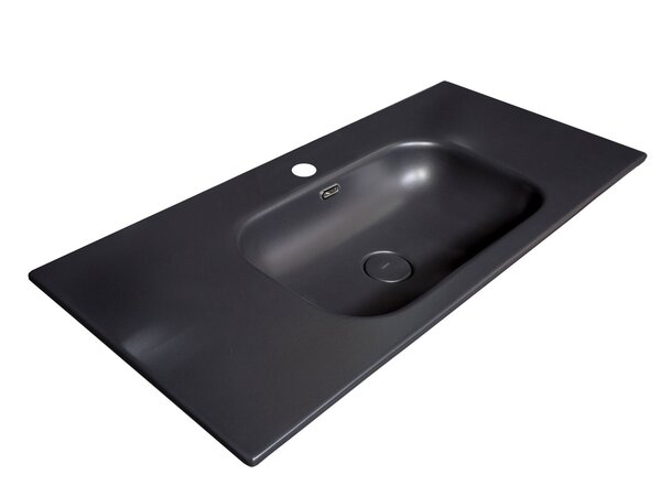 Раковина Armadi Art Vallessi 100 см, антрацит матовый, 838-100-A