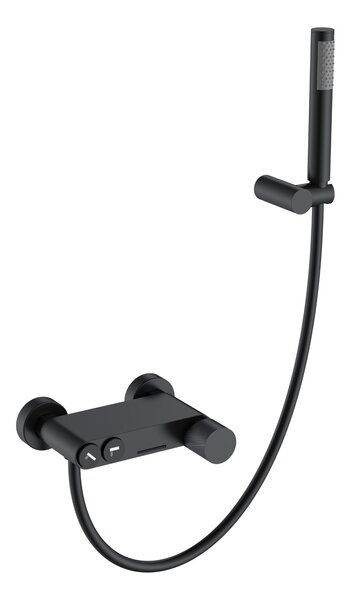 Смеситель для ванны Boheme STICK 123-BB.2 BLACK с ручкой TOUCH