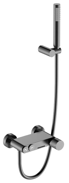 Смеситель для ванны Boheme STICK 123-GM.2 Gun Metall с ручкой TOUCH