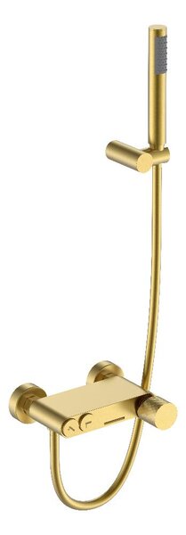 Смеситель для ванны Boheme STICK 123-MG Matt Gold с ручкой DIAMOND