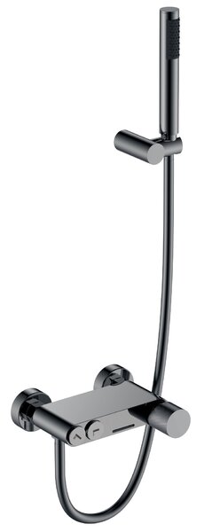 Смеситель для ванны Boheme STICK 123-SGM.2 Shine Gun Metall c ручкой TOUCH