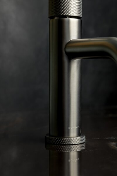 Смеситель Boheme STICK 121-GM.2 для раковины Gun Metal TOUCH