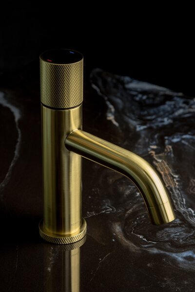 Смеситель Boheme STICK 121-MG.2 для раковины Mat Gold TOUCH