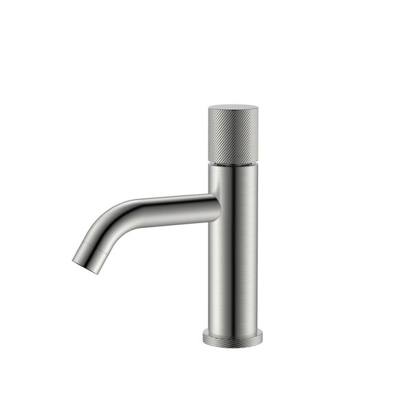 Смеситель Boheme STICK 121-NB.4 для раковины Nikel Brush SPIRALE